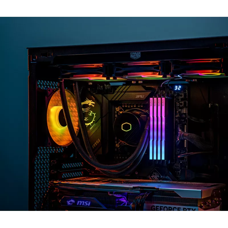 Klevv CRAS V RGB 64GB (2x32GB) 6000MHz CL30 DDR5 atminties rinkinys 30-36-36-76
