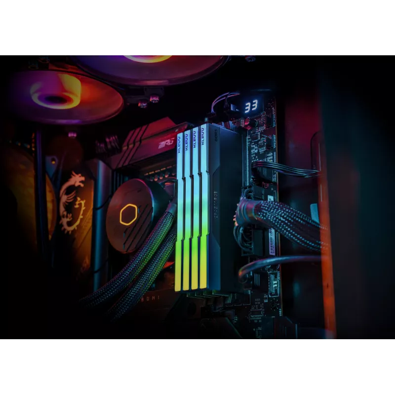 Klevv CRAS V RGB 64GB (2x32GB) 6000MHz CL30 DDR5 atminties rinkinys 30-36-36-76