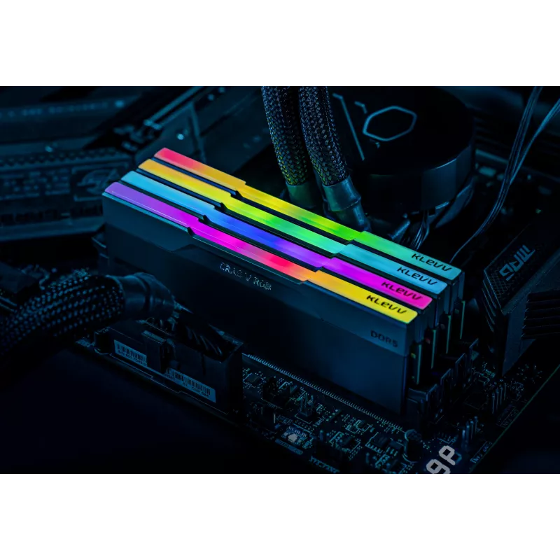 Klevv CRAS V RGB 64GB (2x32GB) 6000MHz CL30 DDR5 atminties rinkinys 30-36-36-76