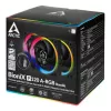 ARCTIC BioniX P120 A-RGB 120 mm korpuso ventiliatorius, 3 vnt., juodas