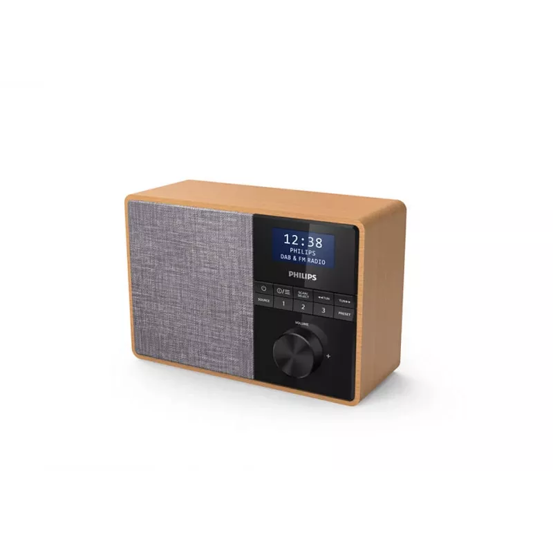 Philips TAR5505/10 radijo imtuvas nešiojamas skaitmeninis juoda, pilka, medis