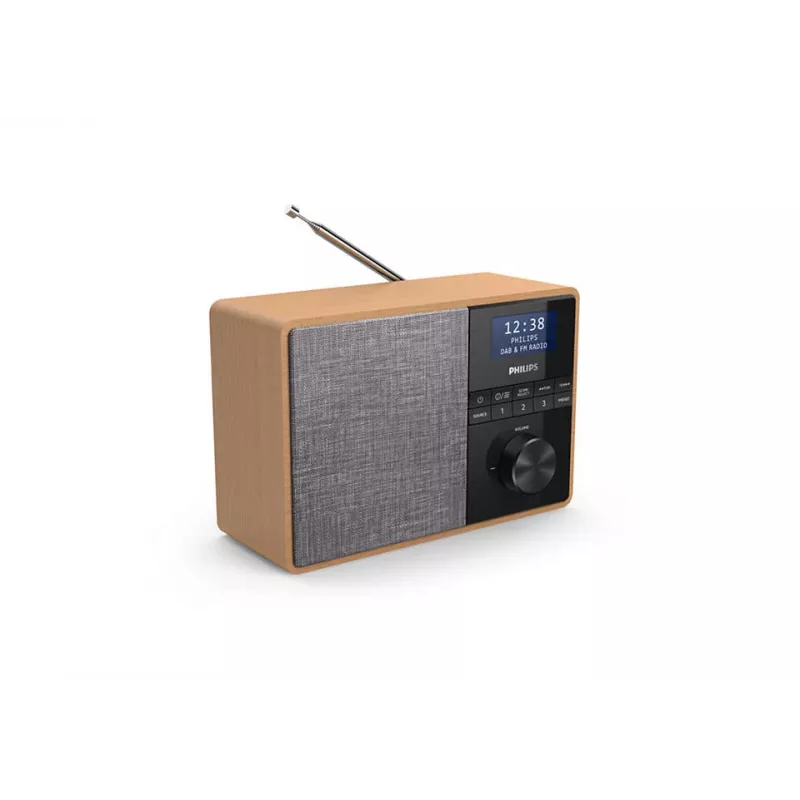 Philips TAR5505/10 radijo imtuvas nešiojamas skaitmeninis juoda, pilka, medis