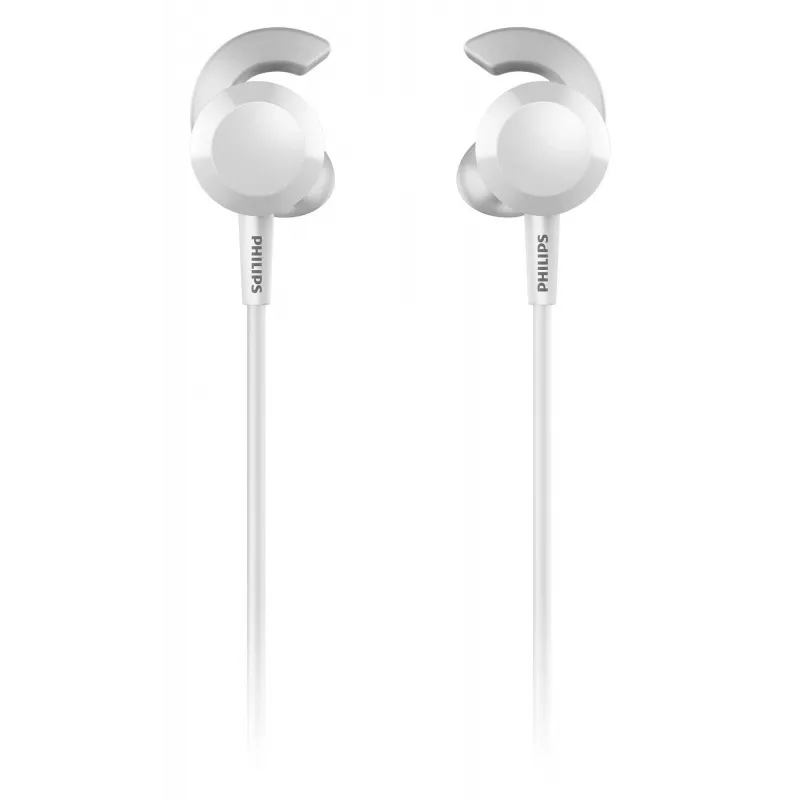 Belaidės ausinės į ausis Philips TAE4205WT/00 — Bluetooth, skambučiai ir muzika, 20–20000 Hz, 10 m diapazonas, balta, 16 g