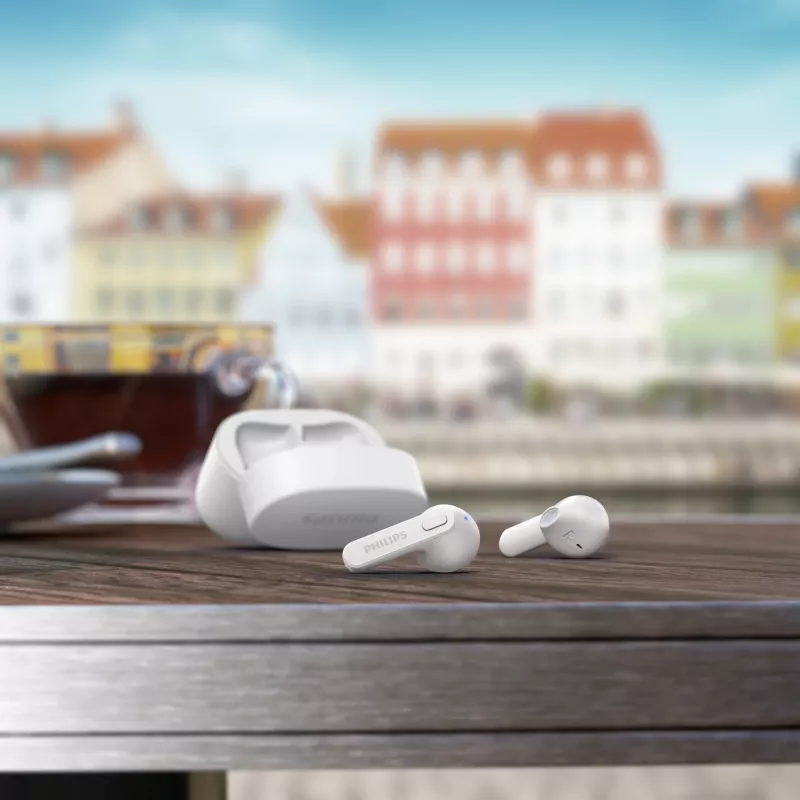 Philips 2000 serijos TAT2236WT belaidės ausinės, į ausis, skambučiai/muzika, Bluetooth, baltos