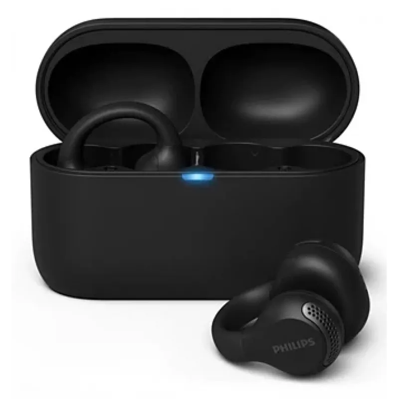 Philips 2000 serijos TAQ2000BK ausinės, belaidės TWS, ausų segtukai, atviro tipo, skambučiams/muzikai, Bluetooth, juodos
