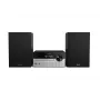 Philips TAM4205M2/12 namų garso mikro sistema – 80 W RMS, 2 krypčių garsiakalbiai, Bluetooth, FM, LED ekranas, diskų dėklas (Juoda/Sidabrinė)