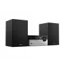 Philips TAM4205M2/12 namų garso mikro sistema – 80 W RMS, 2 krypčių garsiakalbiai, Bluetooth, FM, LED ekranas, diskų dėklas (Juoda/Sidabrinė)