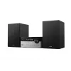 Philips TAM4205M2/12 namų garso mikro sistema – 80 W RMS, 2 krypčių garsiakalbiai, Bluetooth, FM, LED ekranas, diskų dėklas (Juoda/Sidabrinė)