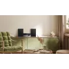 Philips TAM4205M2/12 namų garso mikro sistema – 80 W RMS, 2 krypčių garsiakalbiai, Bluetooth, FM, LED ekranas, diskų dėklas (Juoda/Sidabrinė)
