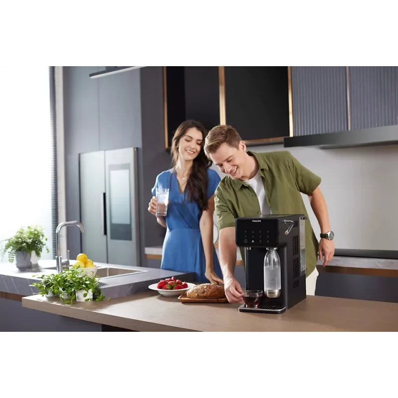 Philips ADD5962BK/10 vandens filtro dozatorius su gazuotu vandeniu 3,8 L juodas