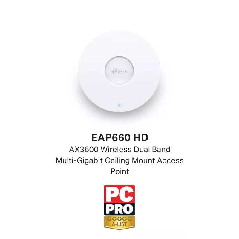 TP-Link Omada AX3600 belaidis dviejų juostų kelių gigabitų lubinis prieigos taškas