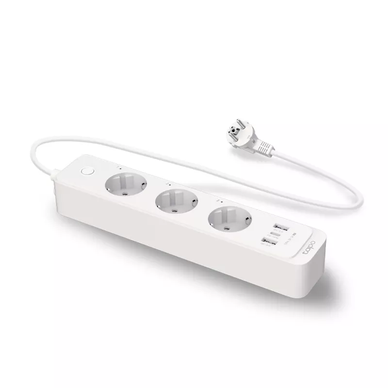 TP-Link Tapo P300 3 kištukiniai lizdai, tipas F (CEE 7/4), 1,5 m, 2300 W, balta