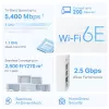 Mesh maršrutizatorius TP-Link AXE5400 Tri-Band 2.4 GHz 5 GHz 6 GHz Wi-Fi 6E