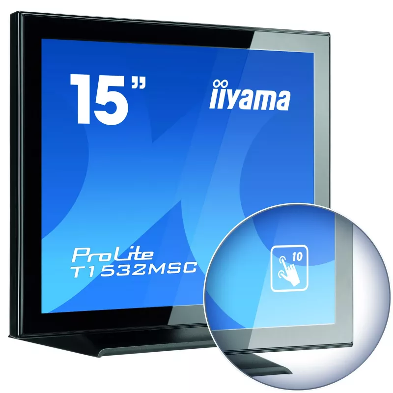 iiyama T1532MSC-B5AG lietimui jautrus monitorius 38,1 cm (15 colių) 1024 x 768 taškų