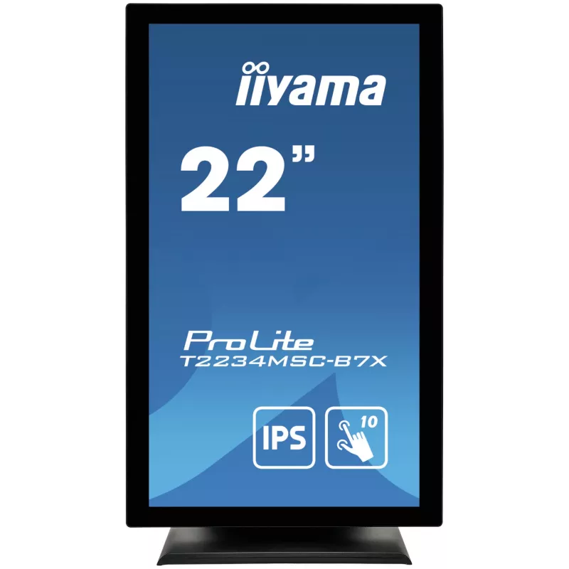 Monitorius iiyama ProLite T2234MSC-B7X 54,6 cm (21,5 colio) 1920 x 1080 pikselių Full HD liečiamas ekranas juodas
