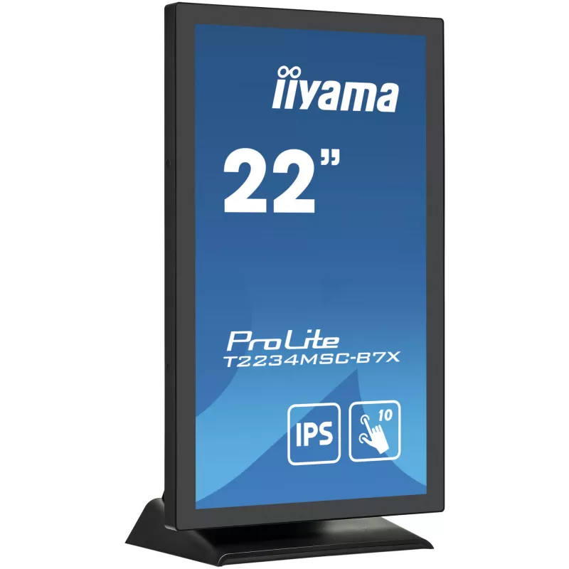 Monitorius iiyama ProLite T2234MSC-B7X 54,6 cm (21,5 colio) 1920 x 1080 pikselių Full HD liečiamas ekranas juodas
