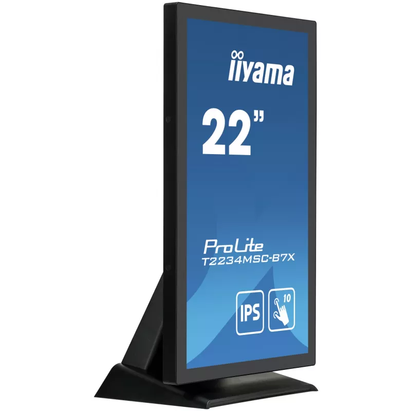 Monitorius iiyama ProLite T2234MSC-B7X 54,6 cm (21,5 colio) 1920 x 1080 pikselių Full HD liečiamas ekranas juodas