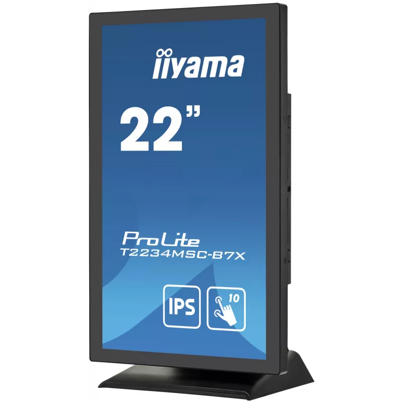 Monitorius iiyama ProLite T2234MSC-B7X 54,6 cm (21,5 colio) 1920 x 1080 pikselių Full HD liečiamas ekranas juodas