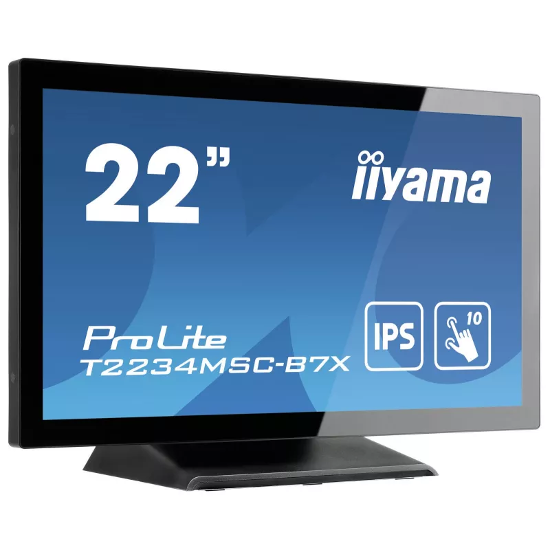 Monitorius iiyama ProLite T2234MSC-B7X 54,6 cm (21,5 colio) 1920 x 1080 pikselių Full HD liečiamas ekranas juodas