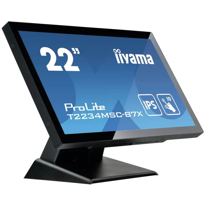 Monitorius iiyama ProLite T2234MSC-B7X 54,6 cm (21,5 colio) 1920 x 1080 pikselių Full HD liečiamas ekranas juodas