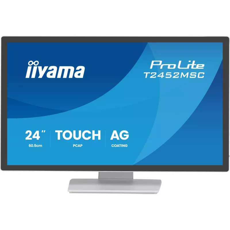Monitorius iiyama T2452MSC-W2AG 61 cm (24 colių) Full HD LED liečiamasis ekranas baltas