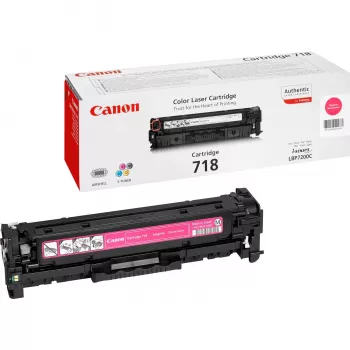 Kasetė Canon 718 M 2500 puslapių raudona