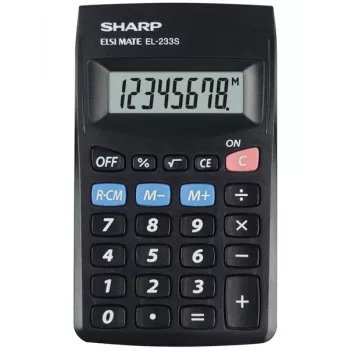 Skaičiuotuvas kišeninis Sharp EL-233S juodas