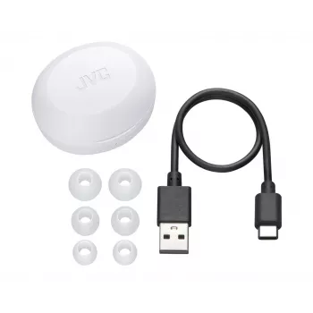 Belaidės ausinės JVC HA-A5T True Wireless Stereo (TWS) – intraauralinės, 20–20000 Hz, baltos