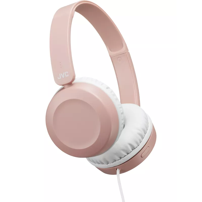 JVC galingo garso laidinės ausinės ant ausų rožinės, laidinės, 10 - 26000 Hz, skambučiai/muzika, 140 g, Headset, Rožinė