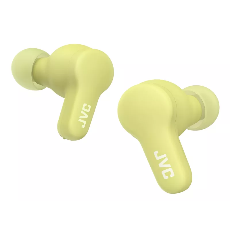 Belaidės ausinės JVC Gumy TWS Stix Green – tikros belaidės stereo Bluetooth, 20–20000 Hz, 10 m diapazonas