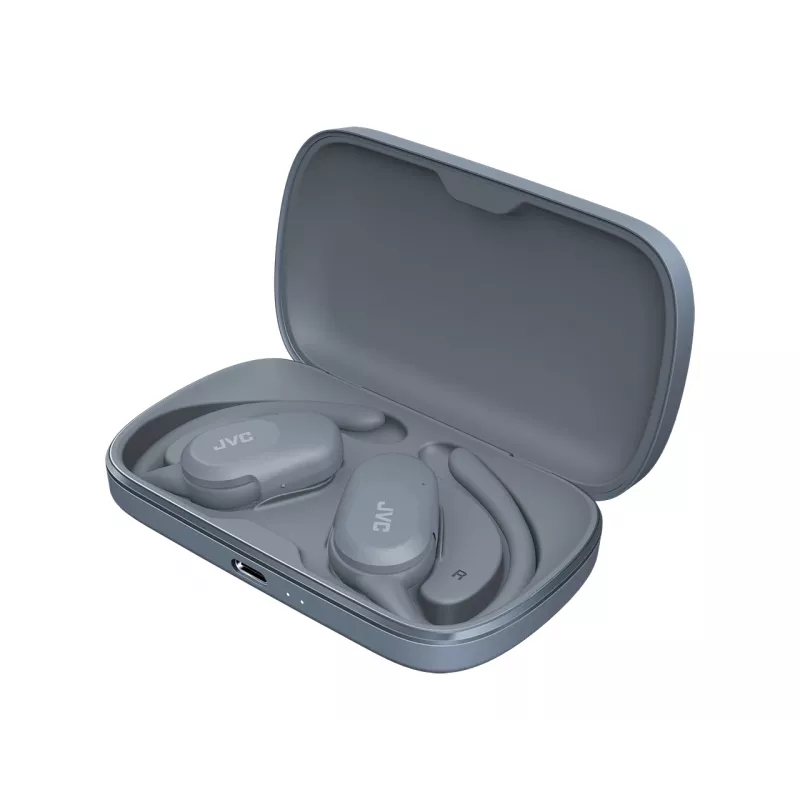 Ausinės JVC HA-NP40T tikros belaidės stereo (TWS) į ausį su kabliuku Bluetooth, 20–20000 Hz, 10 m, pilkos