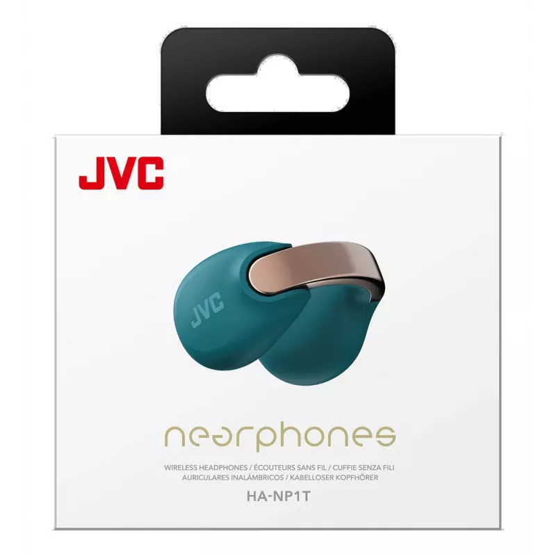JVC HA-NP1T Ausinės „True Wireless Stereo“ (TWS) Ausų segtukas Skambučiams/Muzikai USB Type-C Bluetooth Mėlyna, Auksinė