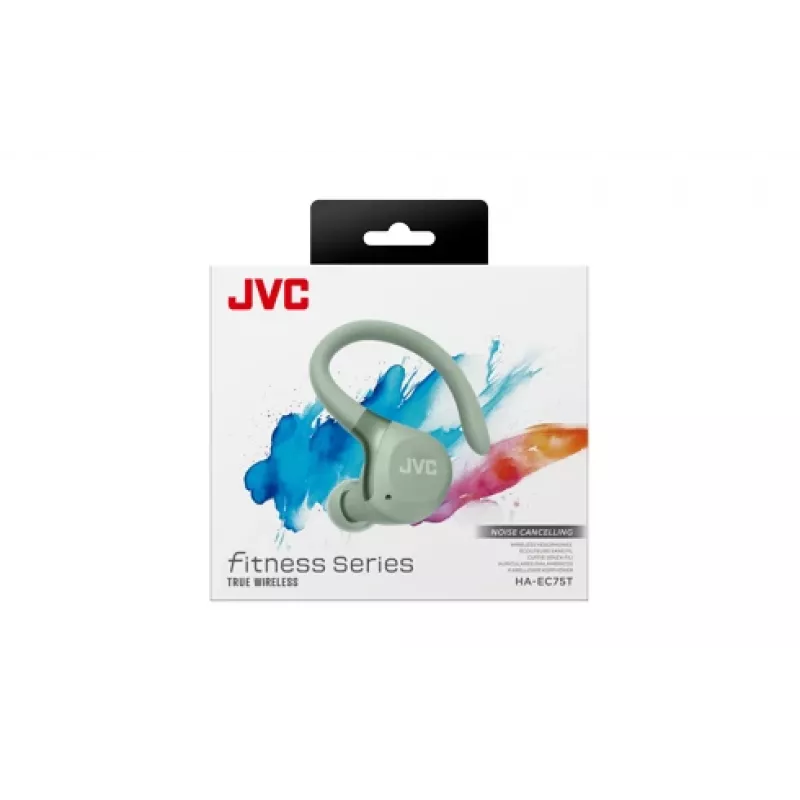 JVC HA-EC75T-G-U belaidės sportinės ausinės su kabliukais, žalios