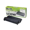 Fax kasetė Brother PC70 – juoda, 140 puslapių, skirta FAXT72/74/76/78/7 Plus/92/94/96/98