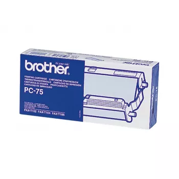 Brother PC-75 faksų kasetė su juostele 144 puslapiai Juoda 1 vnt.