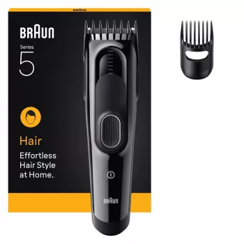 Braun HC5510 plaukų kirpimo mašinėlė, juoda, 9 nustatymai, NiMH