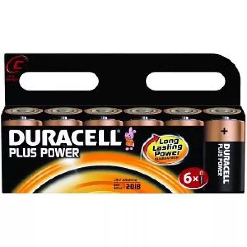 Duracell Plus Power C, 6 vnt. Šarminė vienkartinė baterija