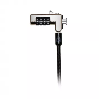 Kensington Slim Combination Laptop Lock, 1,8 m, derinimo spyna, juoda