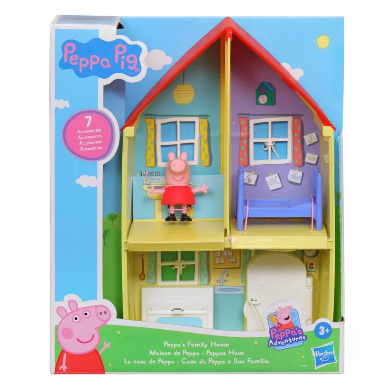 Peppa Pig Peppa’s Adventures Peppos šeimos namas, Veiksmo/Nuotykių, 3 m., Įvairiaspalvis, Plastikas