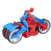 Marvel Spider-Man Web Blast Cycle žaislinis motociklas su Spider-Man figūrėle