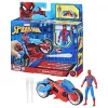 Marvel Spider-Man Web Blast Cycle žaislinis motociklas su Spider-Man figūrėle
