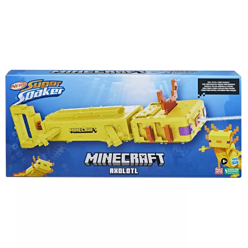 Hasbro Axolotl vandens pistoletas, oranžinis, baltas, geltonas
