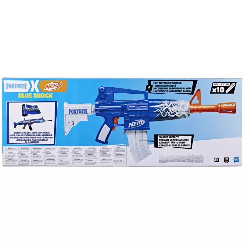Nerf Fortnite Blue Shock žaislinis ginklų blasteris