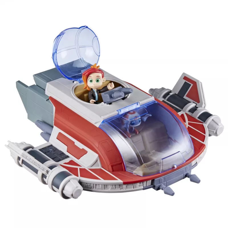 Žaislinis erdvėlaivis Star Wars The Crimson Firehawk su figūrėlėmis, ikimokykliniams žaislams (17 colių)