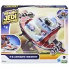 Žaislinis erdvėlaivis Star Wars The Crimson Firehawk su figūrėlėmis, ikimokykliniams žaislams (17 colių)