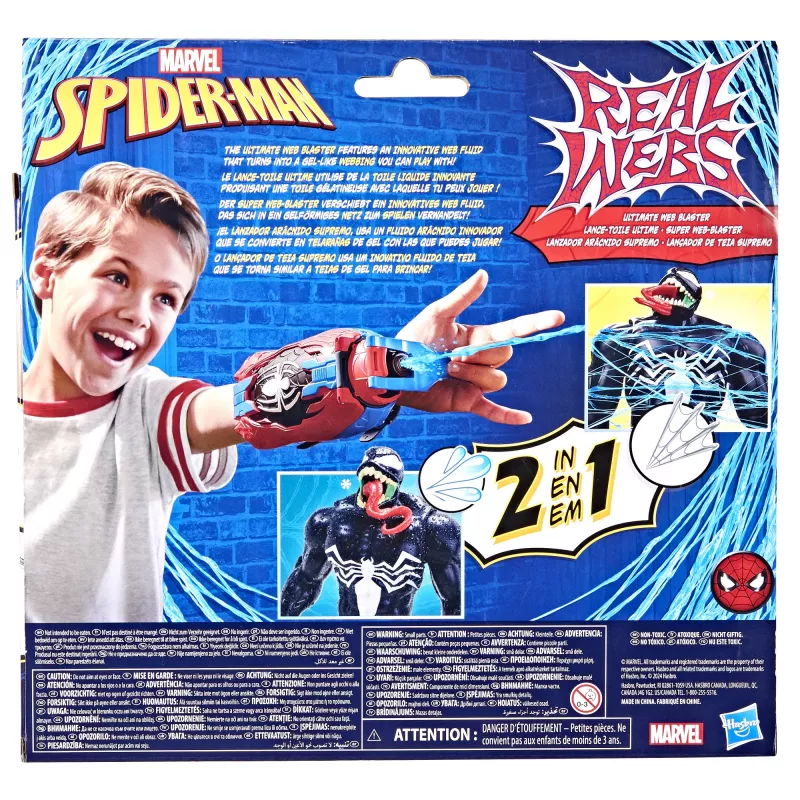 Žaidimų rankinis blasteris „Marvel Spider-Man Real Webs Ultimate Web Blaster“