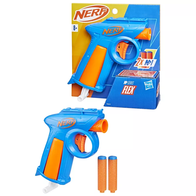 Pistoletas NERF N Series Flex mėlynai oranžinis 8+
