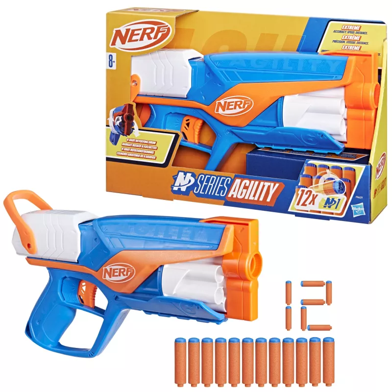 Blasteris NERF N Series Agility Mėlyna Oranžinė Balta 8 metų