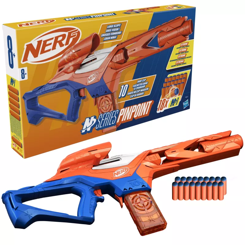 Žaislinis blasteris NERF Nerf N Series Pinpoint mėlynai oranžinis 8+