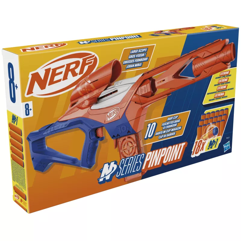 Žaislinis blasteris NERF Nerf N Series Pinpoint mėlynai oranžinis 8+